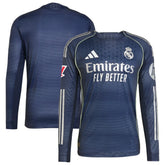 Real Madrid 2025/26 Away Long Sleeve Jersey - Blue | Adidas discount