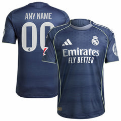 Real Madrid 2025/26 Away Custom Jersey - Blue | Adidas online
