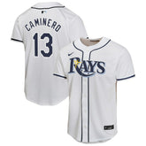 Junior Caminero Tampa Bay Rays Youth Home Player Game Jersey - White | Nike