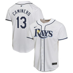 Junior Caminero Tampa Bay Rays Youth Home Player Game Jersey - White | Nike