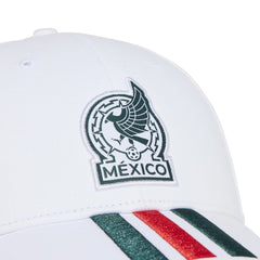 Mexico National Team Unisex FIFA x World Cup 2026 3 Stripes Baseball Adjustable Hat - White | Adidas discount