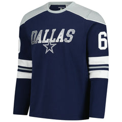 Dallas Cowboys G-III Sports by Carl Banks Adaptive Lord Stanley Crewneck Sweatshirt - Navy for sale