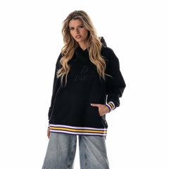Los Angeles Lakers The Wild Collective Unisex Custom Rib Tonal Premium Hoodie - Black cheap