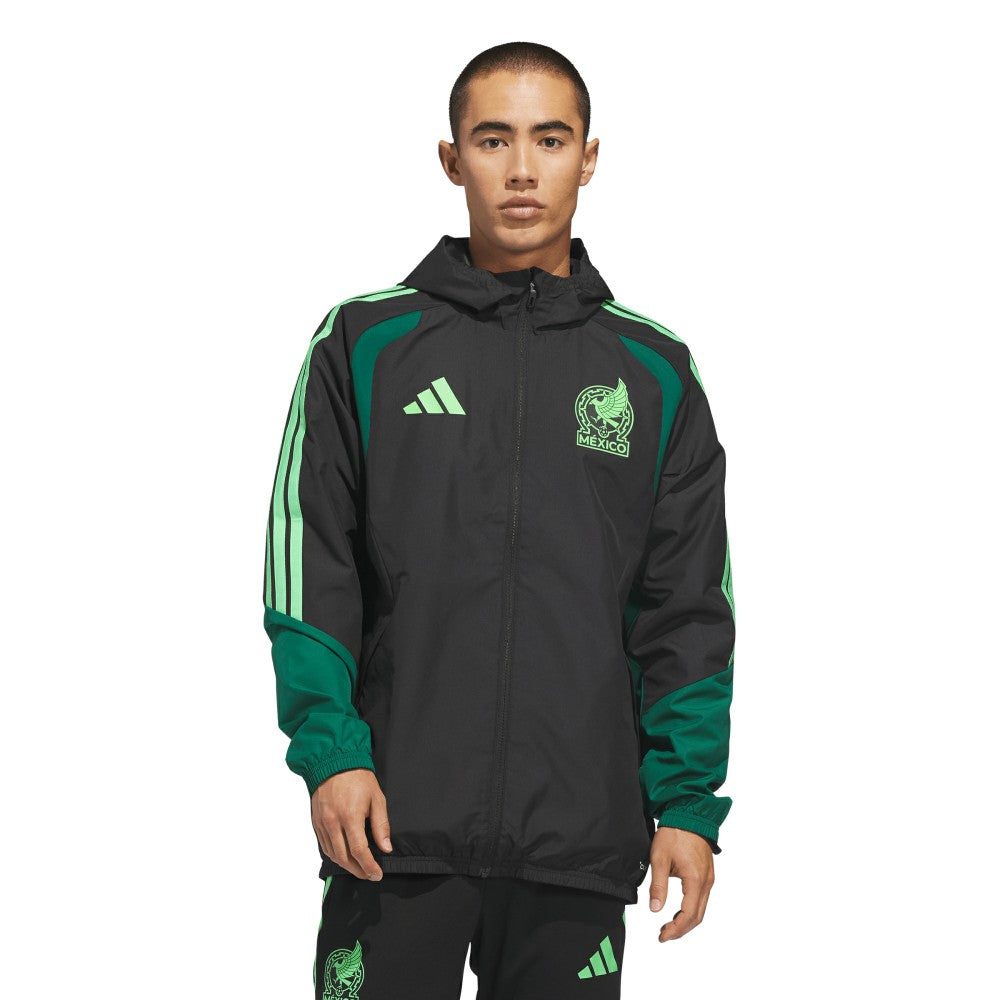 Mexico National Team FIFA x World Cup 2026 Tiro All Weather Full-Zip Jacket - Black | Adidas for sale