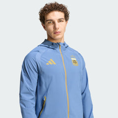 Argentina National Team FIFA x World Cup Tiro Travel Raglan Full-Zip Windbreaker Hoodie - Blue | Adidas outlet