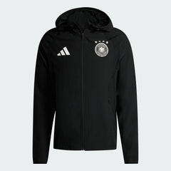 Germany National Team FIFA x World Cup 2026 Tiro Travel Raglan Full-Zip Windbreaker Hoodie - Black | Adidas cheap