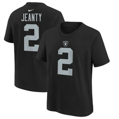 Ashton Jeanty Las Vegas Raiders Youth 2025 NFL Draft First Round Pick Name & Number T-Shirt - Black | Nike on sale