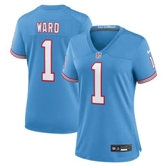 Cam Ward Tennessee Titans Women's 2025 NFL Draft 2nd Alternate Game Jersey - Light Blue | Nike discount