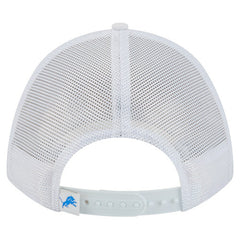 Detroit Lions New Era NFL 9FORTY A-Frame M-Crown Adjustable Trucker Hat - White outlet