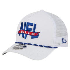 Buffalo Bills New Era NFL 9FORTY A-Frame M-Crown Adjustable Trucker Hat - White cheap