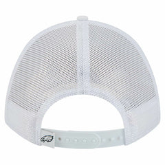 Philadelphia Eagles New Era NFL 9FORTY A-Frame M-Crown Adjustable Trucker Hat - White cheap