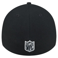 Las Vegas Raiders New Era Stripes 39THIRTY Flex Hat - Black on sale