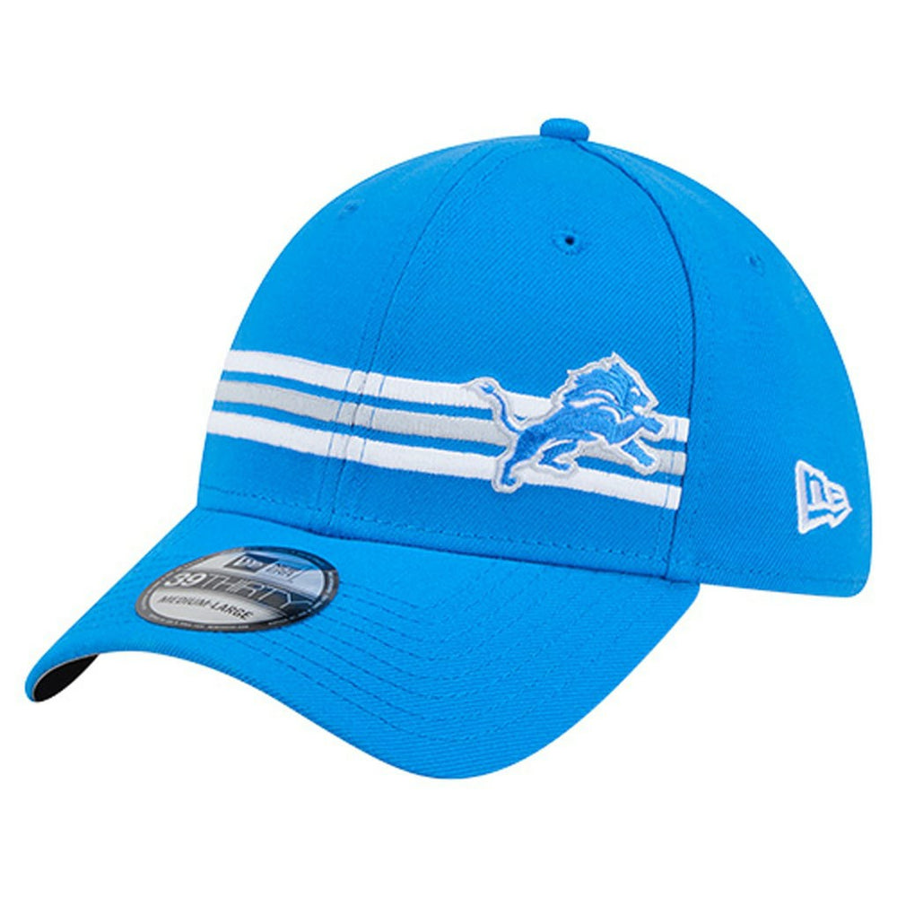 Detroit Lions New Era Stripes 39THIRTY Flex Hat - Blue online