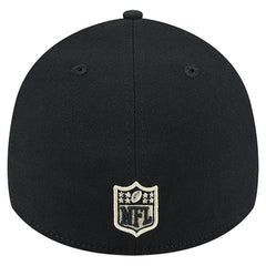 New Orleans Saints New Era Stripes 39THIRTY Flex Hat - Black on sale
