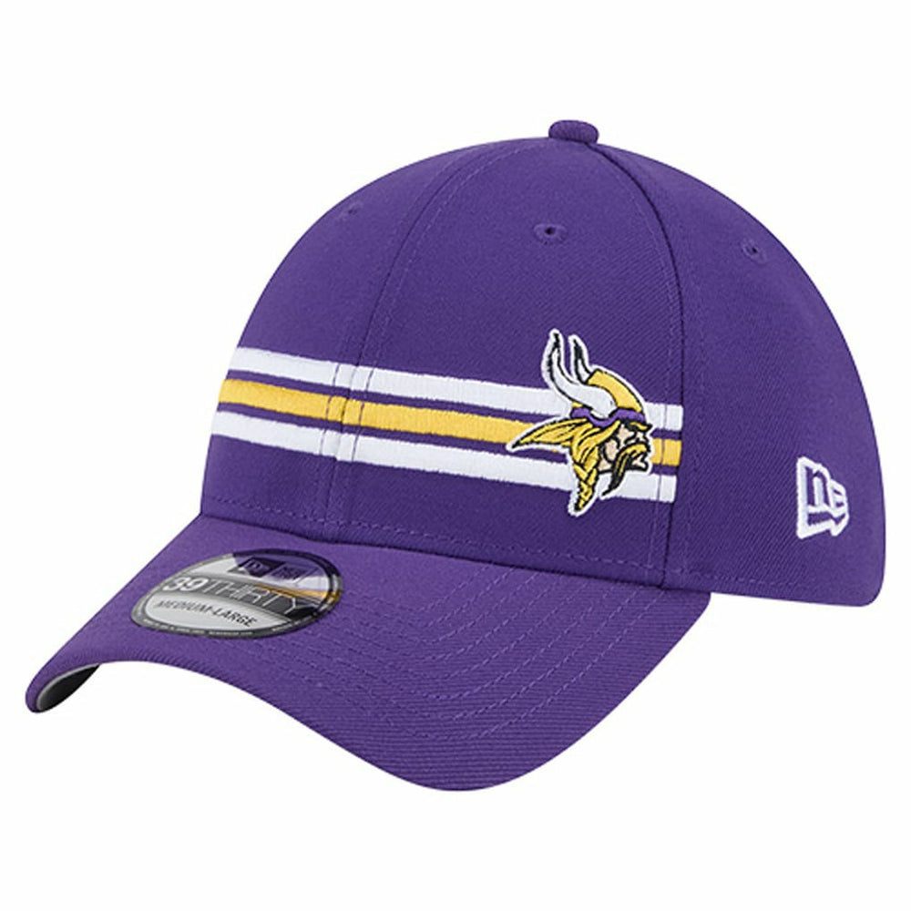 Minnesota Vikings New Era Stripes 39THIRTY Flex Hat - Purple cheap