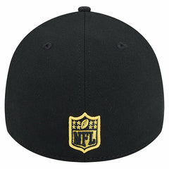 Pittsburgh Steelers New Era Stripes 39THIRTY Flex Hat - Black on sale