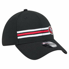 San Francisco 49ers New Era Stripes 39THIRTY Flex Hat - Black discount