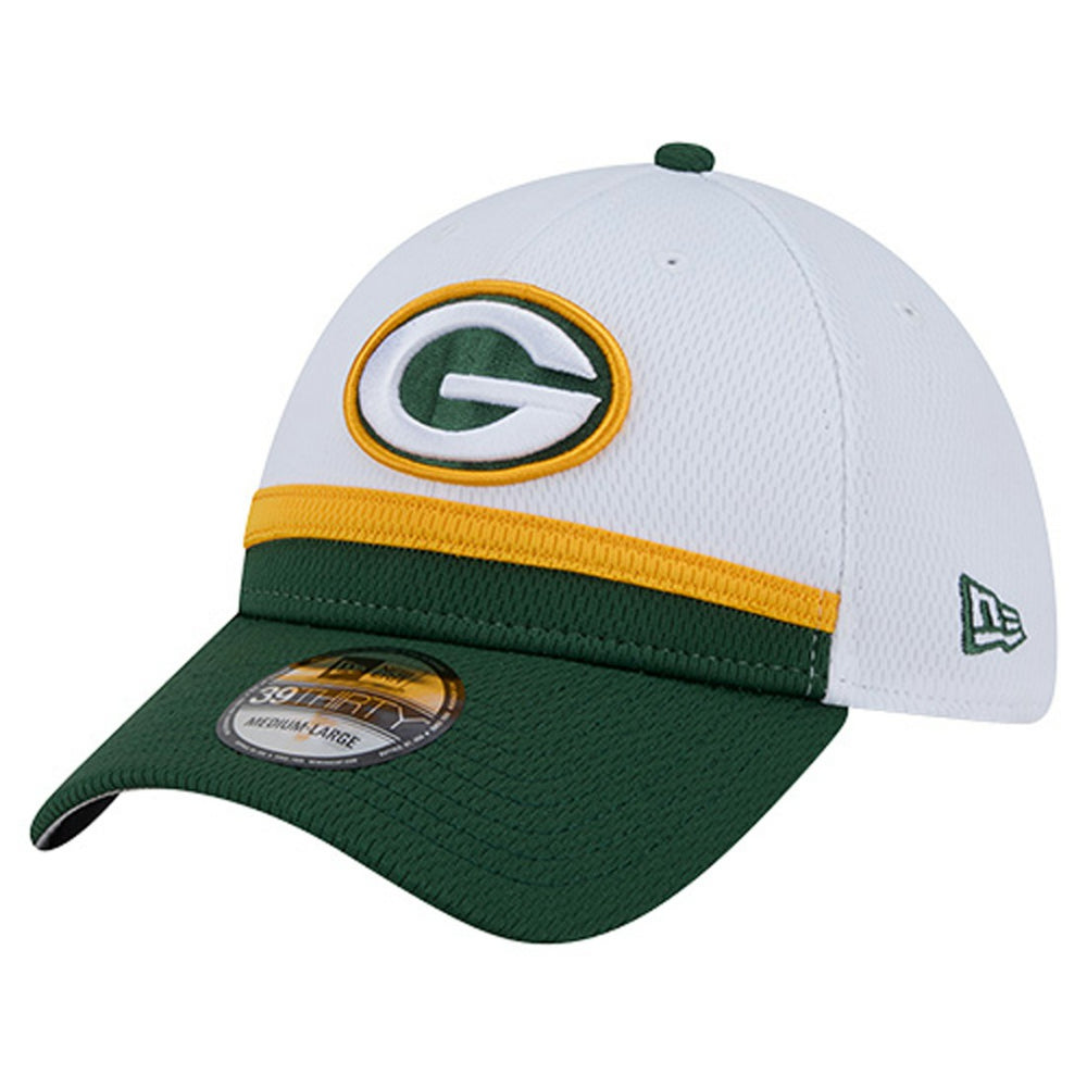 Green Bay Packers New Era Dashmark Rays 39THIRTY Flex Hat - White/Green cheap