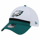 Philadelphia Eagles New Era Dashmark Rays 39THIRTY Flex Hat - White/Midnight Green discount