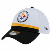 Pittsburgh Steelers New Era Dashmark Rays 39THIRTY Flex Hat - White/Black online