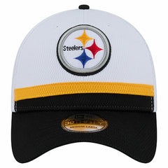 Pittsburgh Steelers New Era Dashmark Rays 39THIRTY Flex Hat - White/Black online