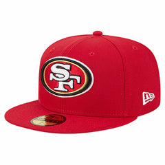 San Francisco 49ers New Era Group Chat 59FIFTY Fitted Hat - Scarlet cheap