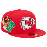 Kansas City Chiefs New Era Group Chat 59FIFTY Fitted Hat - Red for sale