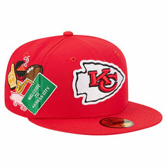 Kansas City Chiefs New Era Group Chat 59FIFTY Fitted Hat - Red for sale