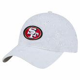 San Francisco 49ers New Era Women's Floral 9TWENTY Adjustable Hat - White cheap