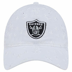 Las Vegas Raiders New Era Women's Floral 9TWENTY Adjustable Hat - White discount