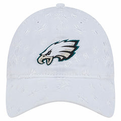 Philadelphia Eagles New Era Women's Floral 9TWENTY Adjustable Hat - White outlet