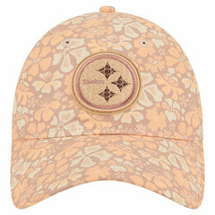 Pittsburgh Steelers New Era Women's Floral 9TWENTY Adjustable Hat - Tan outlet