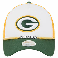 Green Bay Packers New Era Women's Friendship Bracelet 9FORTY Adjustable Hat - White/Green outlet