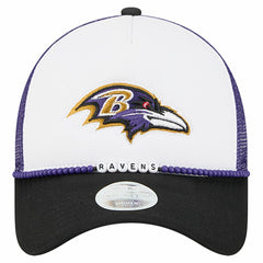 Baltimore Ravens New Era Women's Friendship Bracelet 9FORTY Adjustable Hat - White/Black cheap