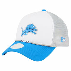 Detroit Lions New Era Women's Friendship Bracelet 9FORTY Adjustable Hat - White/Blue discount