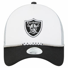 Las Vegas Raiders New Era Women's Friendship Bracelet 9FORTY Adjustable Hat - White/Black sale