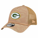 Green Bay Packers New Era Wheat Camo 9FORTY Adjustable Hat - Tan sale