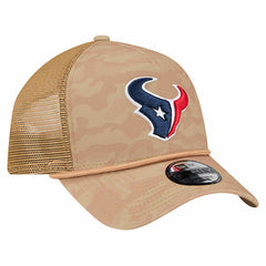 Houston Texans New Era Wheat Camo 9FORTY Adjustable Hat - Tan discount