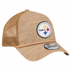 Pittsburgh Steelers New Era Wheat Camo 9FORTY Adjustable Hat - Tan on sale