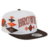 Cleveland Browns New Era Argyle 19TWENTY Adjustable Hat - White sale