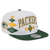 Green Bay Packers New Era Argyle 19TWENTY Adjustable Hat - White discount