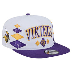 Minnesota Vikings New Era Argyle 19TWENTY Adjustable Hat - White cheap