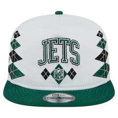 New York Jets New Era Argyle 19TWENTY Adjustable Hat - White discount