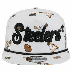 Pittsburgh Steelers New Era Team Cheer 19TWENTY Snapback Hat - White discount