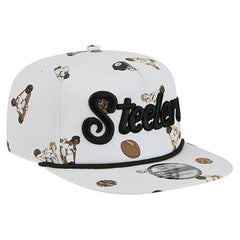 Pittsburgh Steelers New Era Team Cheer 19TWENTY Snapback Hat - White discount