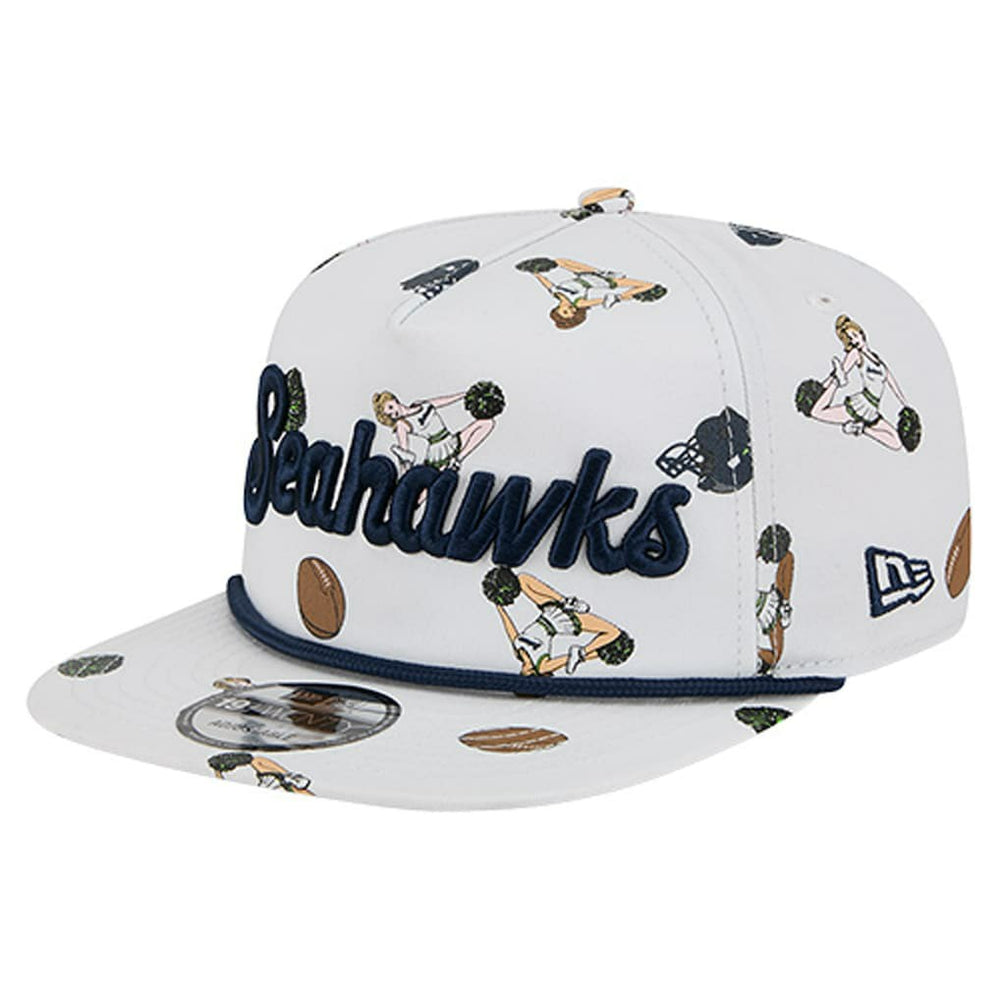Seattle Seahawks New Era Team Cheer 19TWENTY Snapback Hat - White on sale