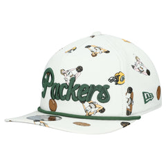 Green Bay Packers New Era Team Cheer 19TWENTY Snapback Hat - White cheap