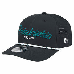 Philadelphia Eagles New Era Script 9SEVENTY Adjustable Hat - Black outlet