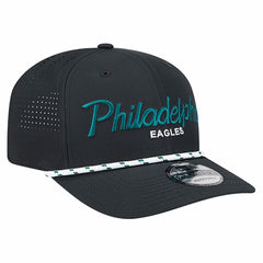 Philadelphia Eagles New Era Script 9SEVENTY Adjustable Hat - Black outlet