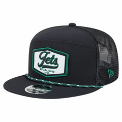 New York Jets New Era Ripstop Patch 9FIFTY Split Panel Snapback Hat - Black cheap